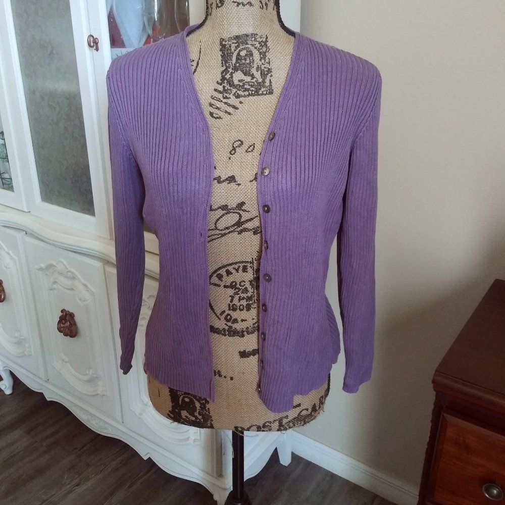 Valerie By Valerie Stevens Lavender Sweater